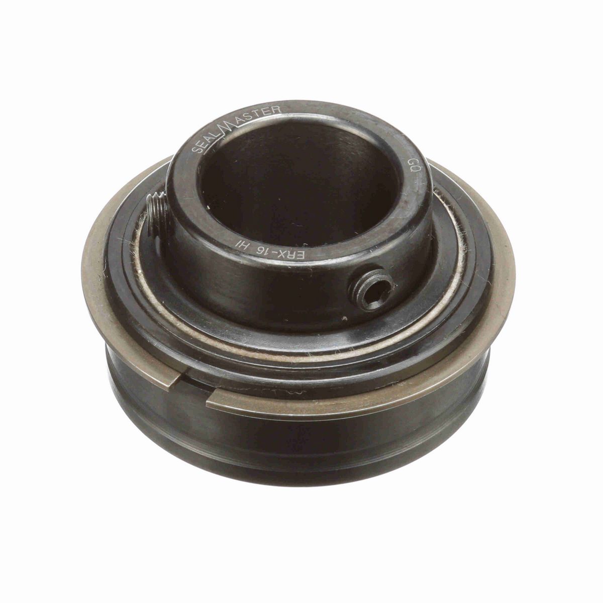 Sealmaster Mounted Insert Only Ball Bearing - 52100 Bearing Steel, Black Oxided - Setscrew Lock - High Temperature - ERX-20 HI