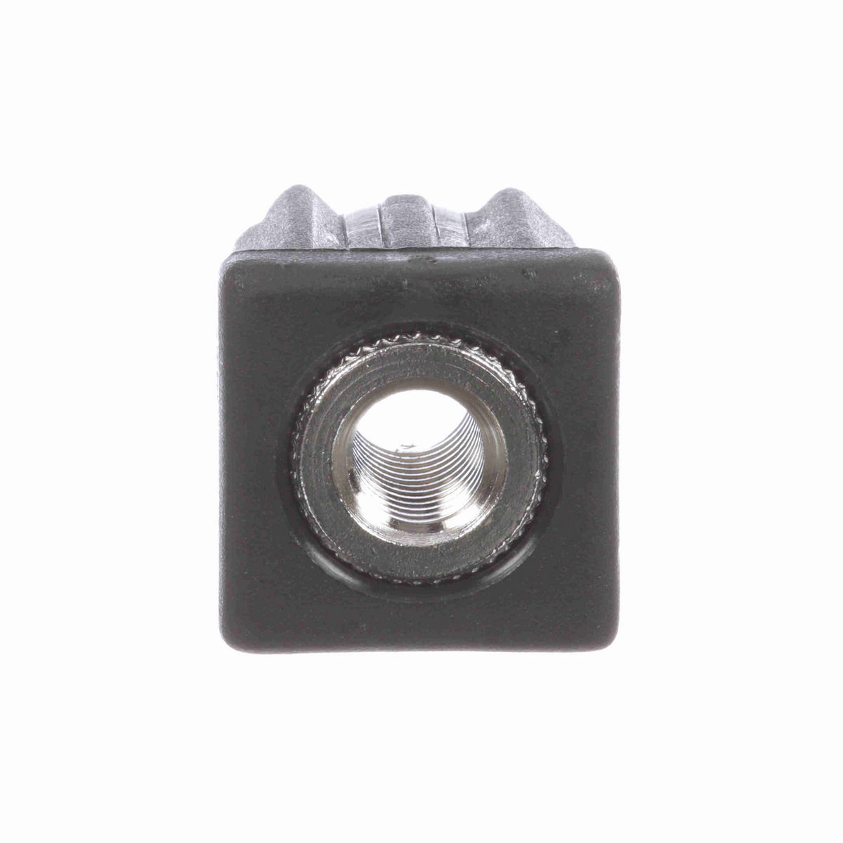 System Plast Tube End (Round); Series: 34200, Thread: 3/8-16 for a 1 Sq. Tube - THREADED TUBE END, 3/8-16