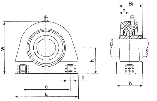 Подшипниковый узел ASK type PUCPA 200, PUCPA 205 [512243]
