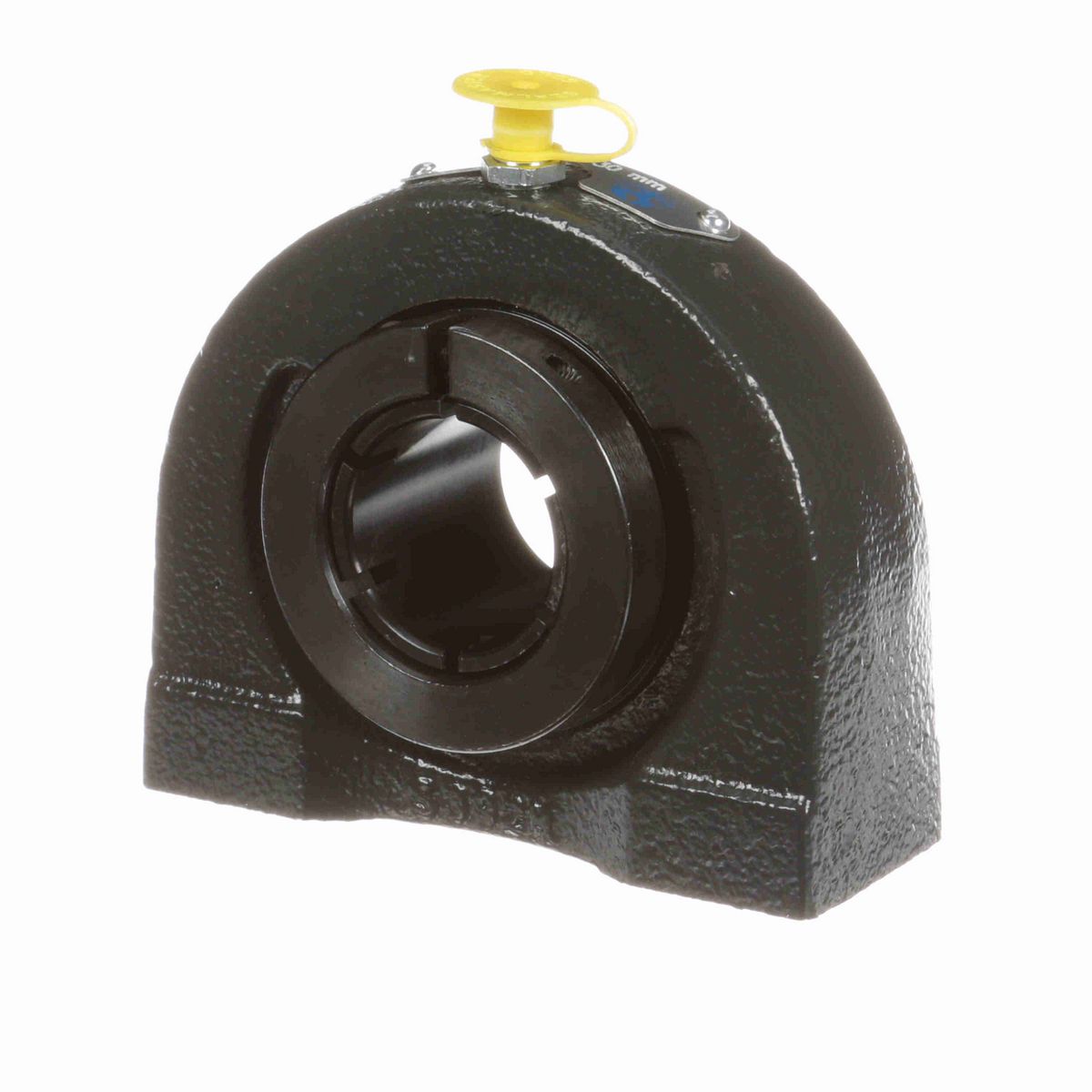 Sealmaster Mounted Cast Iron Tapped Base Pillow Block Ball Bearing - 52100 Bearing Steel, Black Oxided - Concentric Lock - TB-206TMC