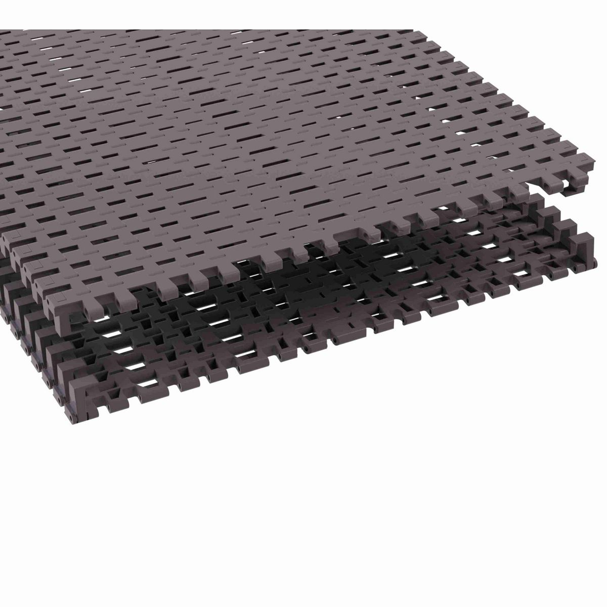Rexnord 7956TAB Side-flexing Flush Grid, Material: Brown High Performance, Width: 24in, Pitch: 1.25in - 81450471