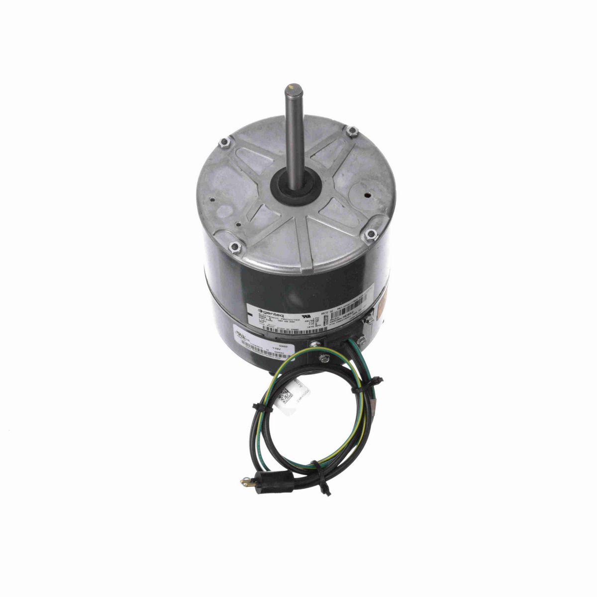 Genteq Refrigeration Motor, 1/3 HP, 1 Ph, 60/50 Hz, 115 V, 1075 RPM, 1 Speed, 48 Frame, CLOSEDAO - 5R005