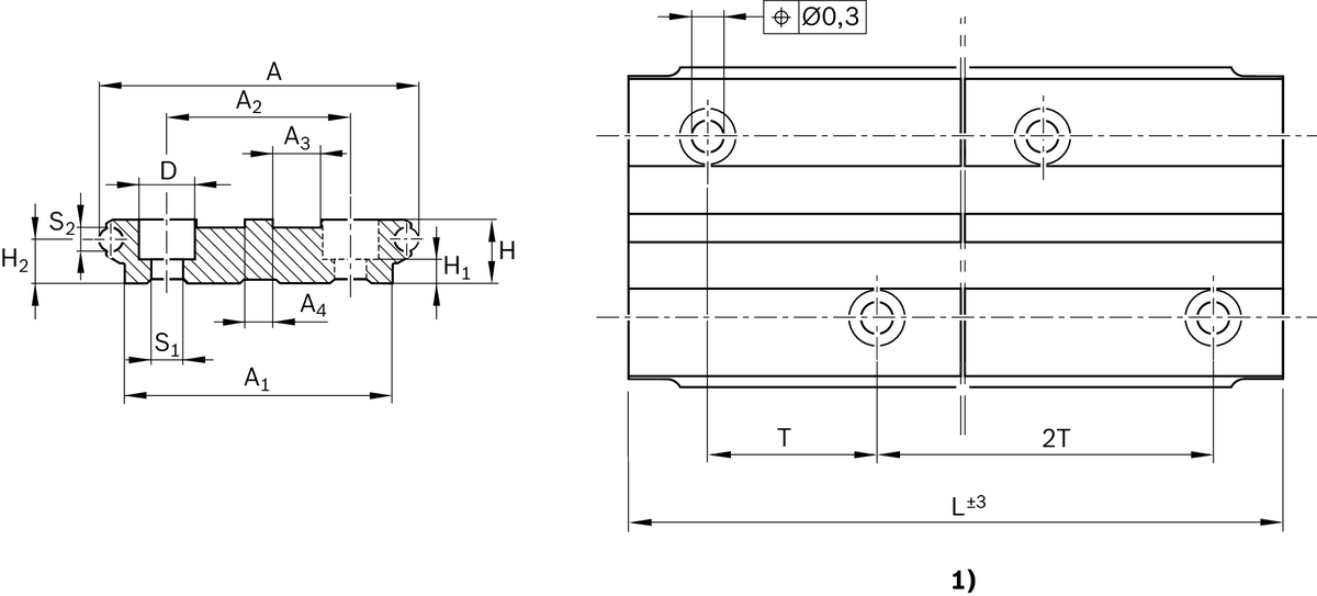 Направляющая для кулачковых роликов Bosch Rexroth 52/120-0 & [R192715231]