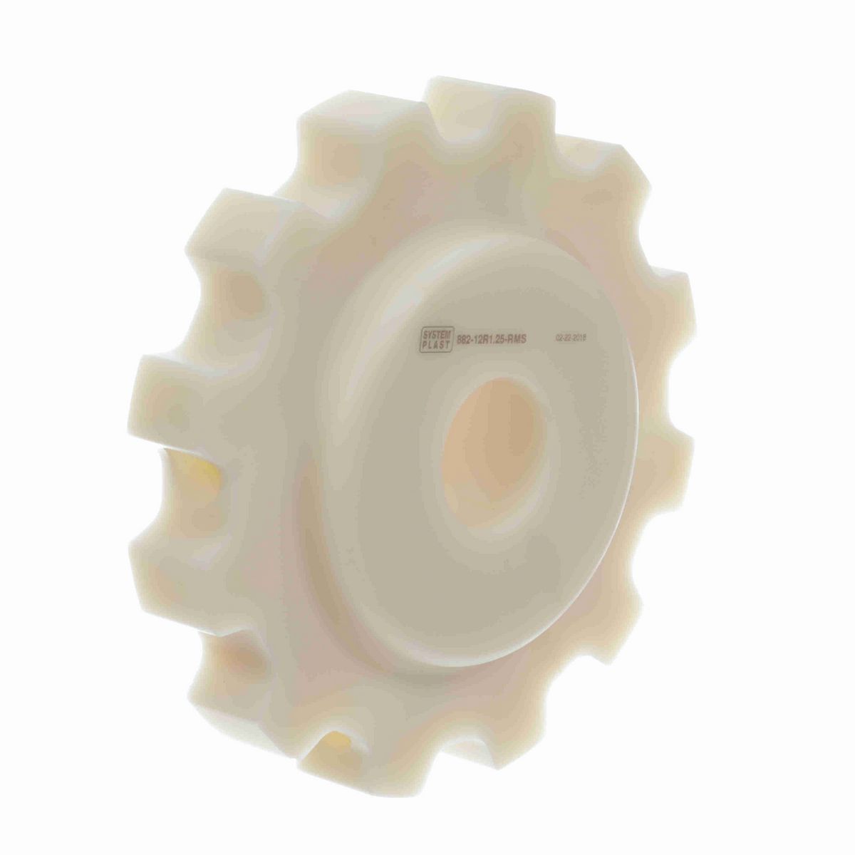 System Plast 882 Series Split Machined Sprocket with 12 Teeth and a 1-1/4in Round Idler Bore - 882-12R1.25-RMS