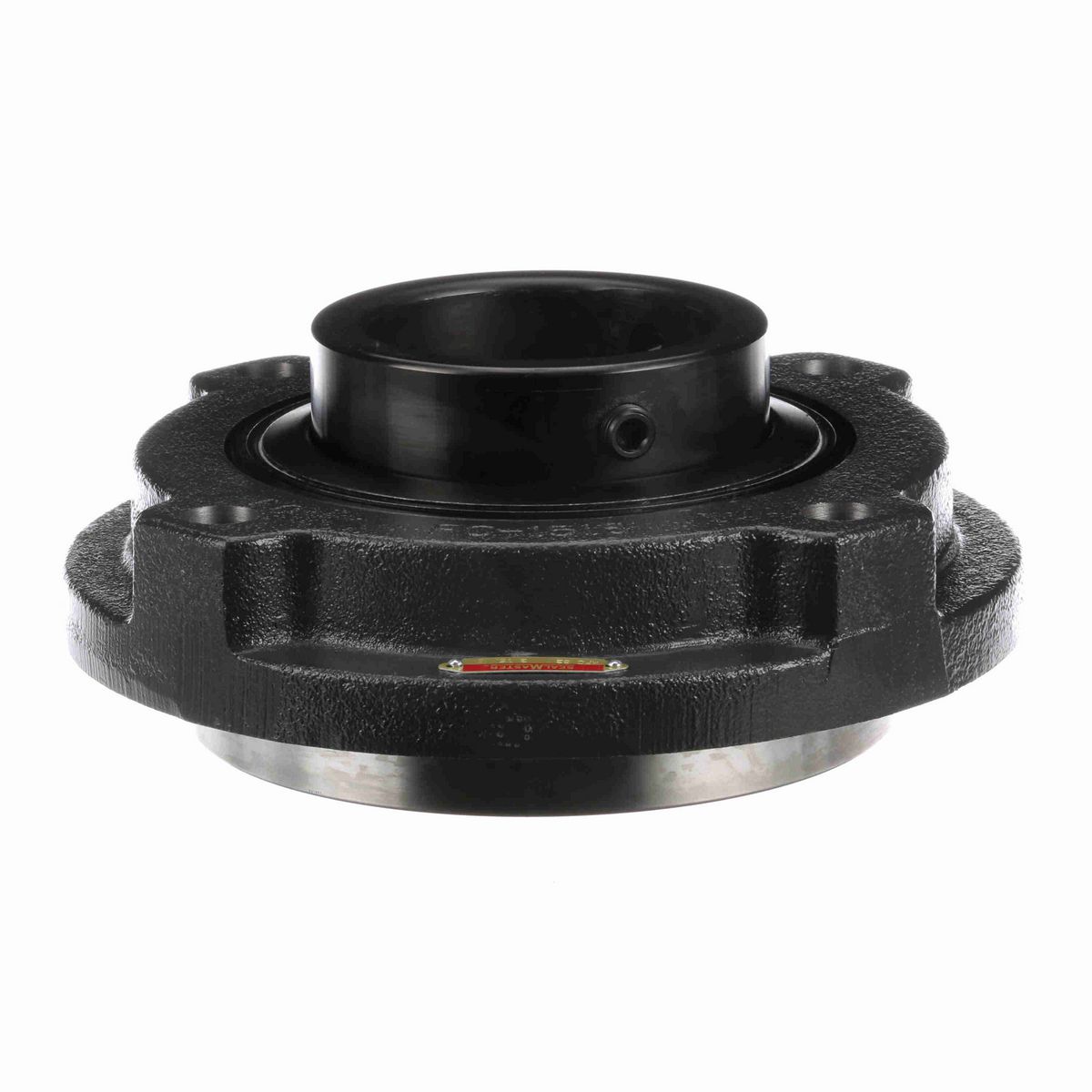 Sealmaster Mounted Cast Iron Flange Cartridge Ball Bearing - 52100 Bearing Steel, Black Oxided - Setscrew Lock - MFC-63