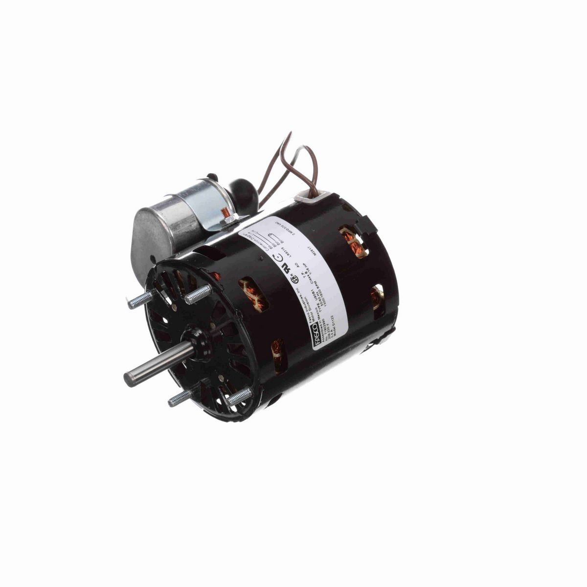 FASCO OEM Replacement Motor, 1/16 HP, 1 Ph, 50 Hz, 208-230 V, 1300/1650 RPM, 1 Speed, 3.3" Diameter, OAO - D1122