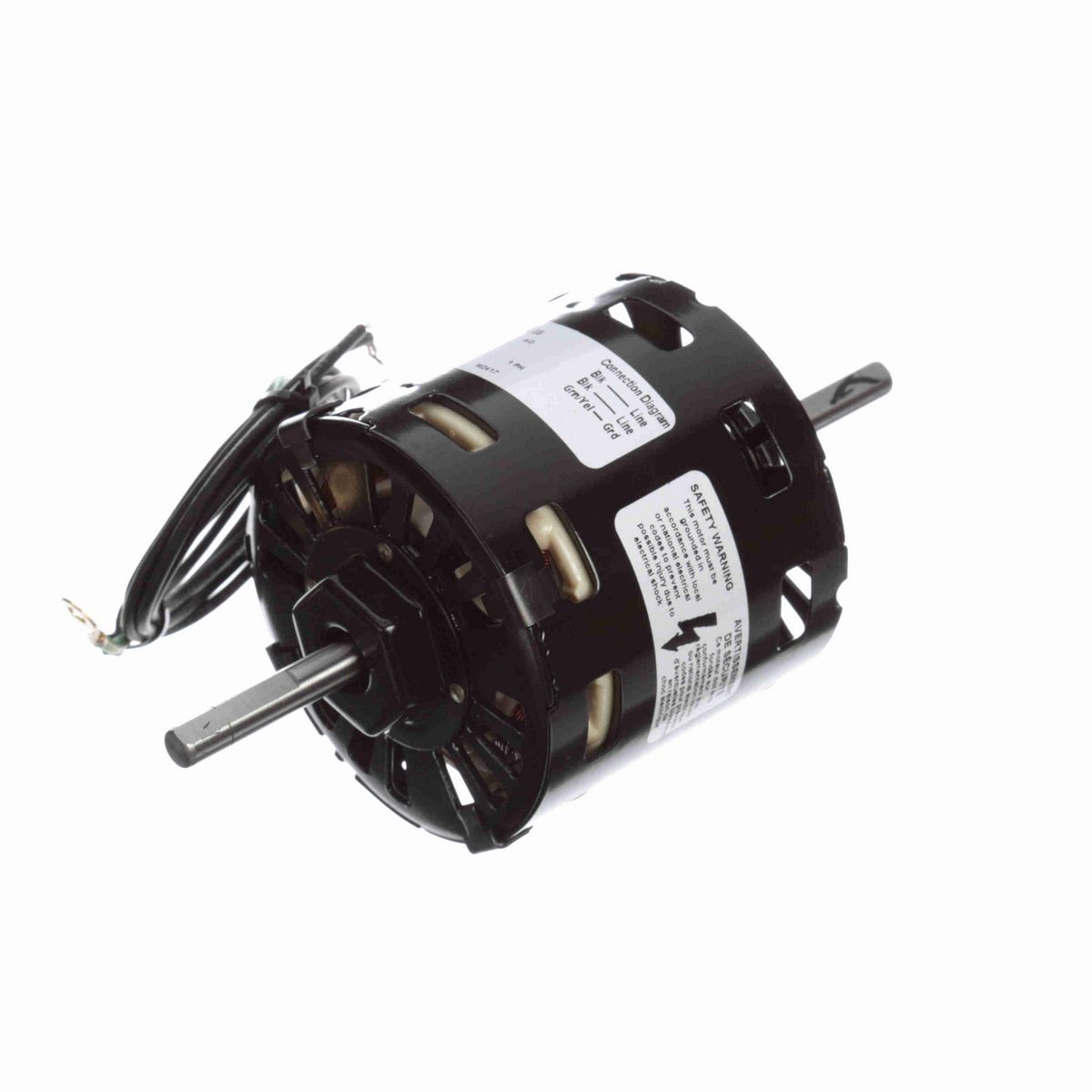 FASCO OEM Replacement Motor, 1/15 HP, 1 Ph, 60 Hz, 115 V, 1550 RPM, 1 Speed, 3.3" Diameter, OAO - D002