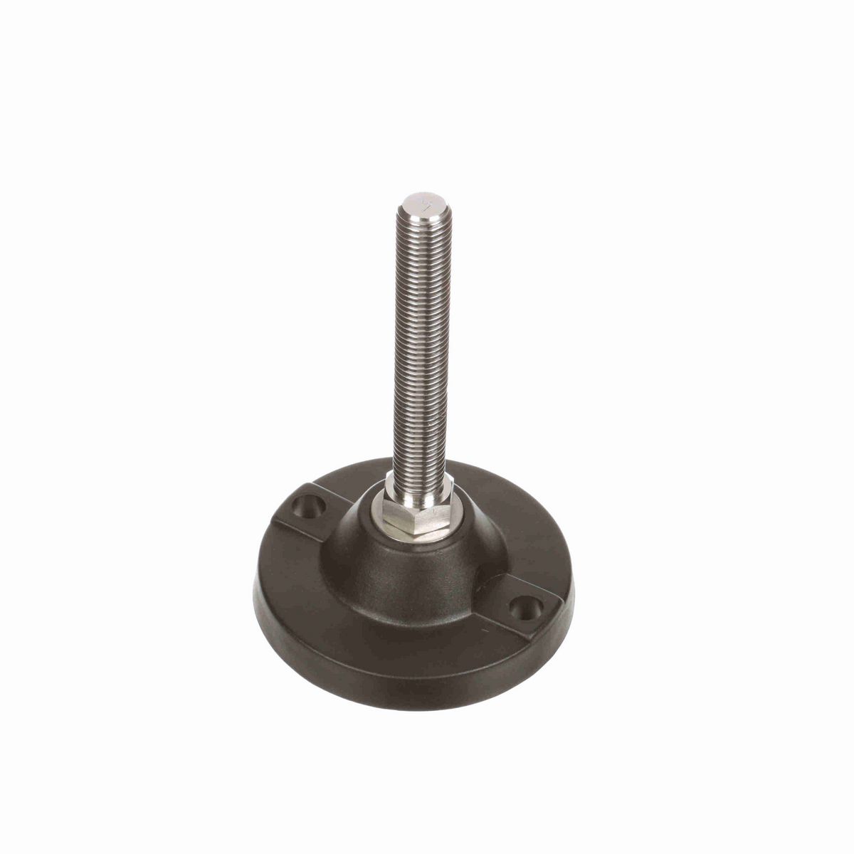 System Plast Fixed Plastic Leveler; Series: VG-520, Base Diameter: 4.84, Spindle Length: 4.87-mm, Thread: M20 - VG-520-02-SM20-L7