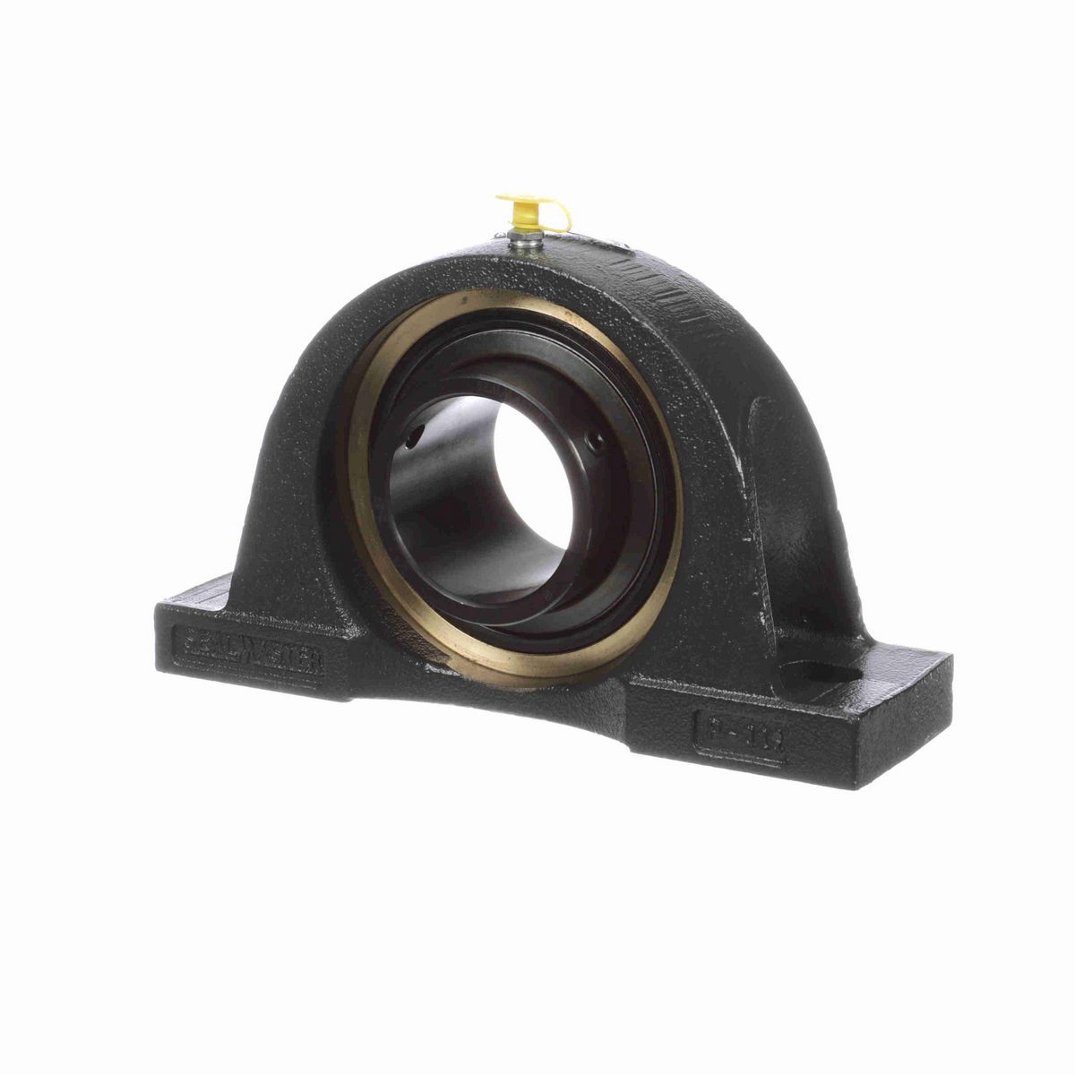 Sealmaster Mounted Cast Iron Two Bolt Pillow Block Ball Bearing - 52100 Bearing Steel, Black Oxided - Setscrew Lock - ENP-39