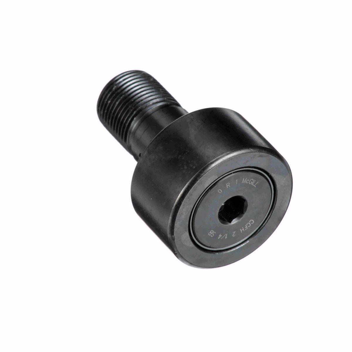 Опорный ролик с цапфой McGill Heavy Stud CAMROL CCFH 2 1/4 SB, бочкообразный, с уплотнением, с шестигранным отверстием, дюймовый