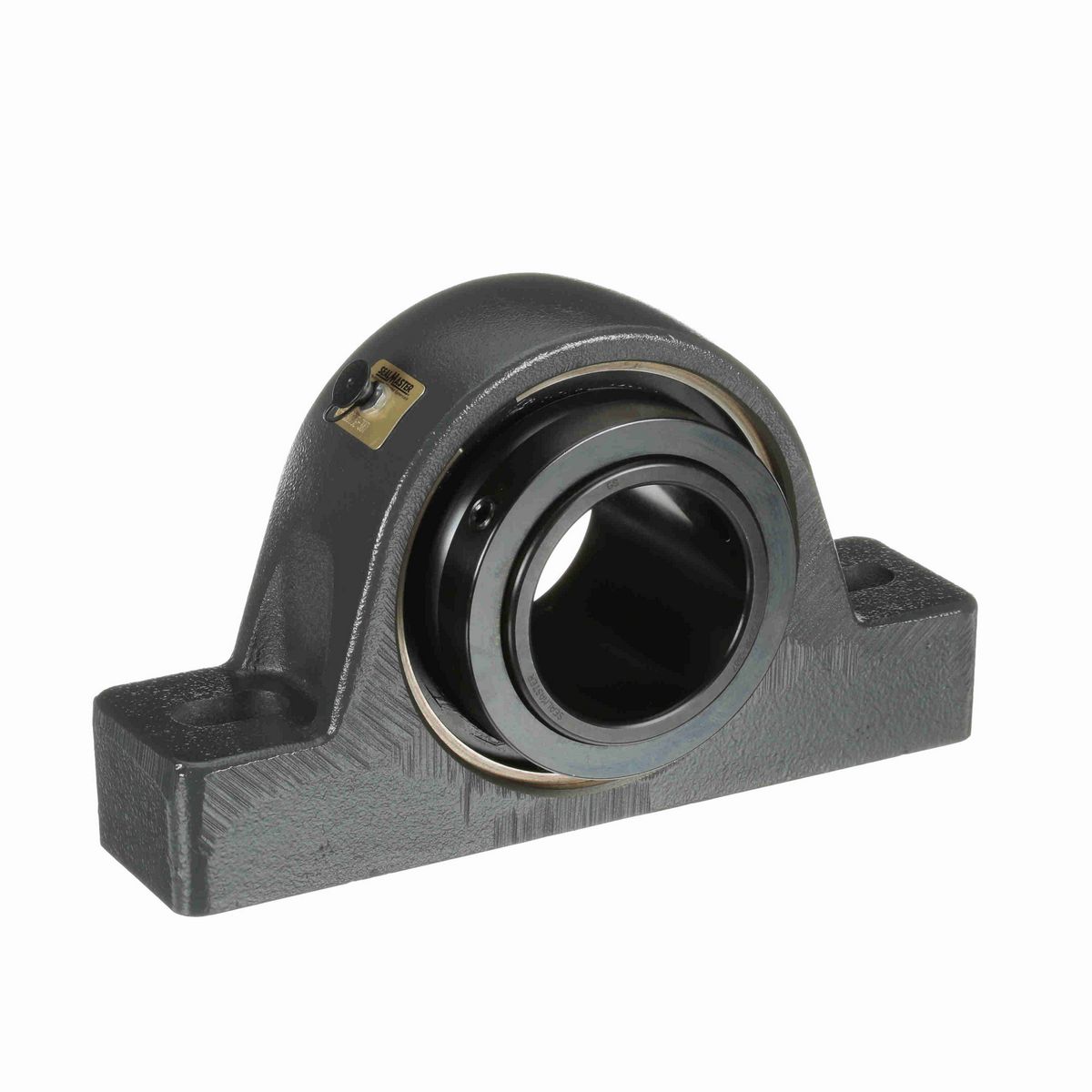 Sealmaster Mounted Cast Iron Two Bolt Pillow Block Spherical Roller - 52100 Bearing Steel, Black Oxided - Collar Mount Lock - USRB5000E-307
