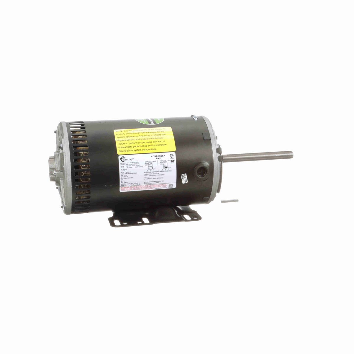 Century JuggerNaut® Pro Condenser Fan Motor, 1.5 HP, 3 Ph, 60/50 Hz, 230/460&190/380 V, 56HZ Frame, OPAO - H1051RB-PRO