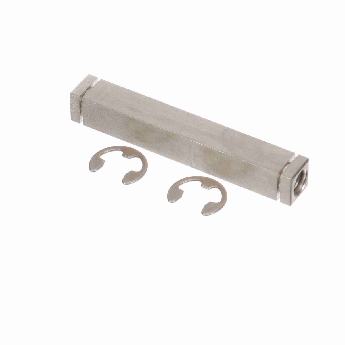 System Plast Assembly, Cross Bar, Stainless Steel, 1/2"Sq~3.50" x 3/8-16 End Taps - VF-CRQ-SS-0325-38