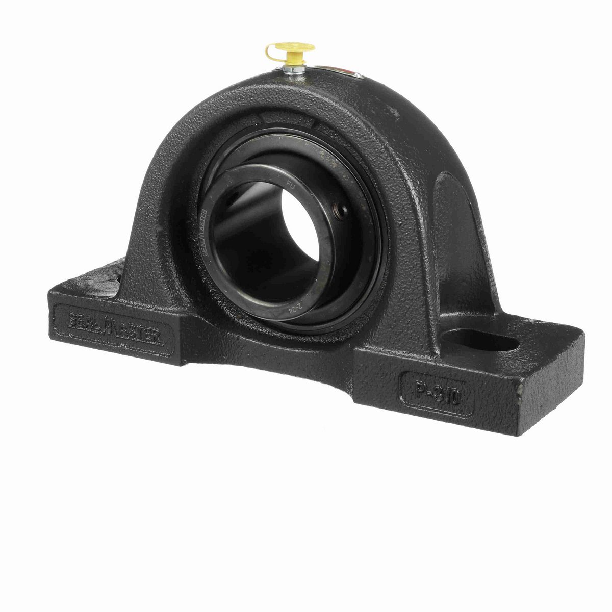 Sealmaster Mounted Cast Iron Two Bolt Pillow Block Ball Bearing - 52100 Bearing Steel, Black Oxided - Setscrew Lock - MP-36