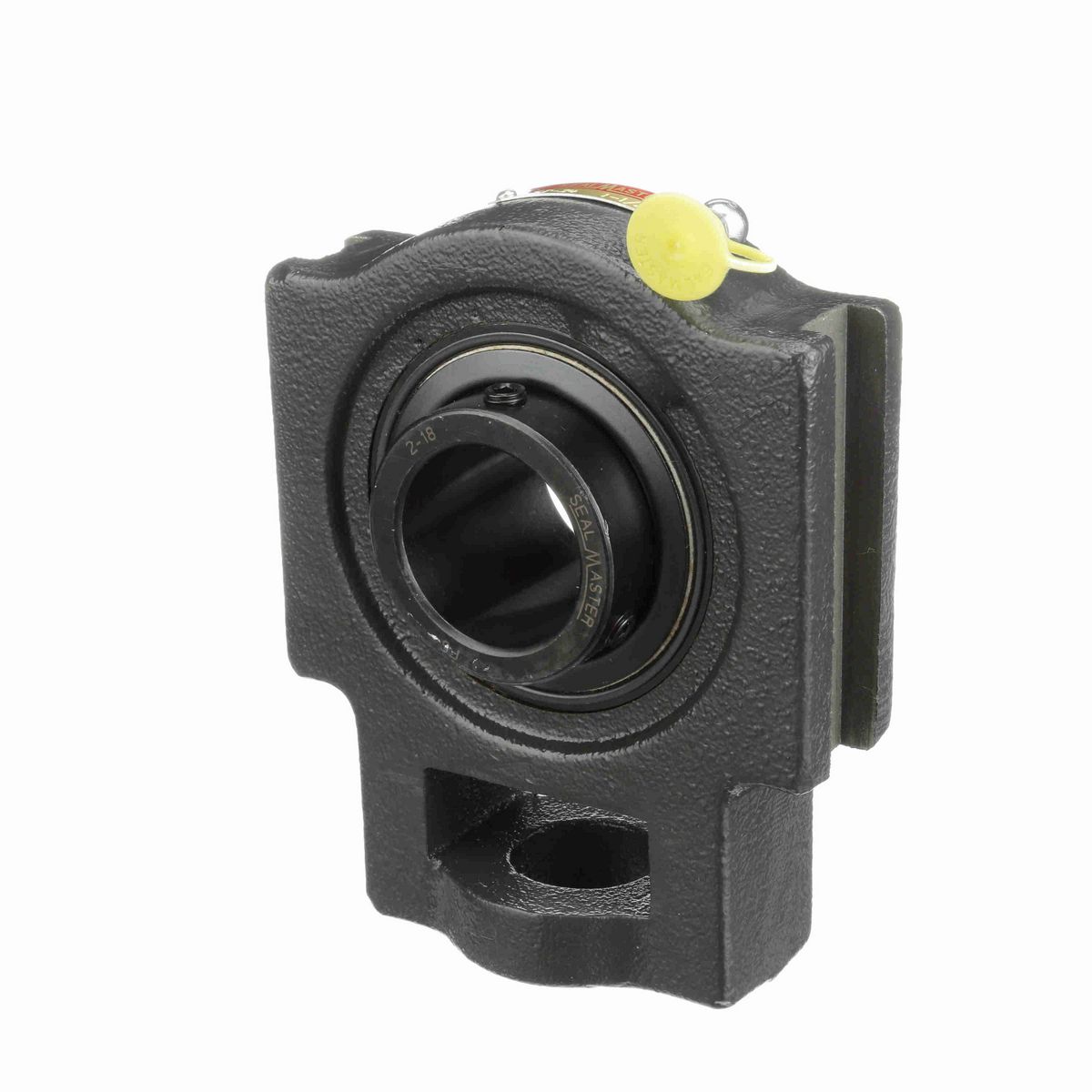 Sealmaster Mounted Cast Iron Wide Slot Take Up Ball Bearing - 52100 Bearing Steel, Black Oxided - Setscrew Lock - ST-24