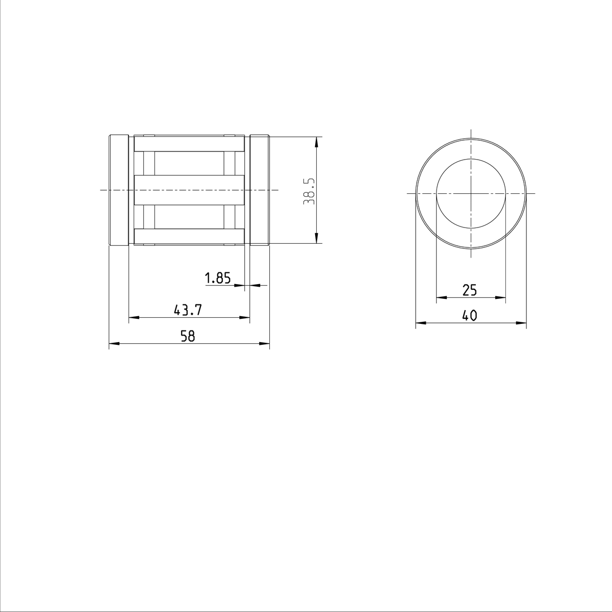 Суперлинейная втулка Bosch Rexroth KBB-25 [R067202500]