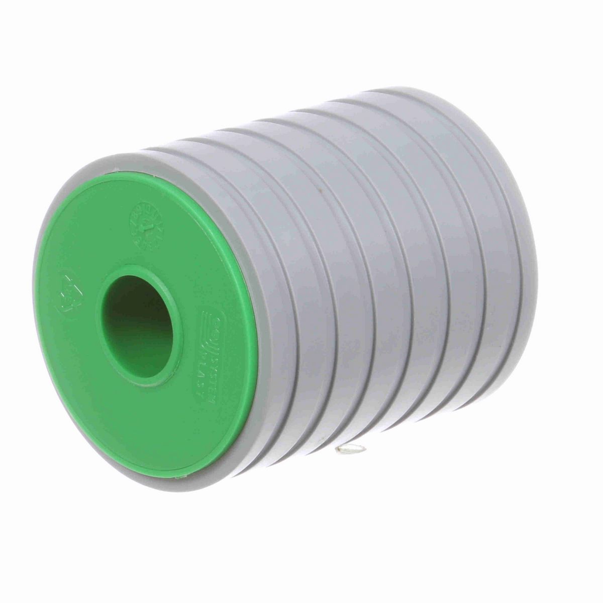 System Plast Return Roller with Rubber; OD: 67-mm, Shaft Dia: 20-mm, Length: 82.5-mm, Color: Green - RR-67B20ML83-PEG