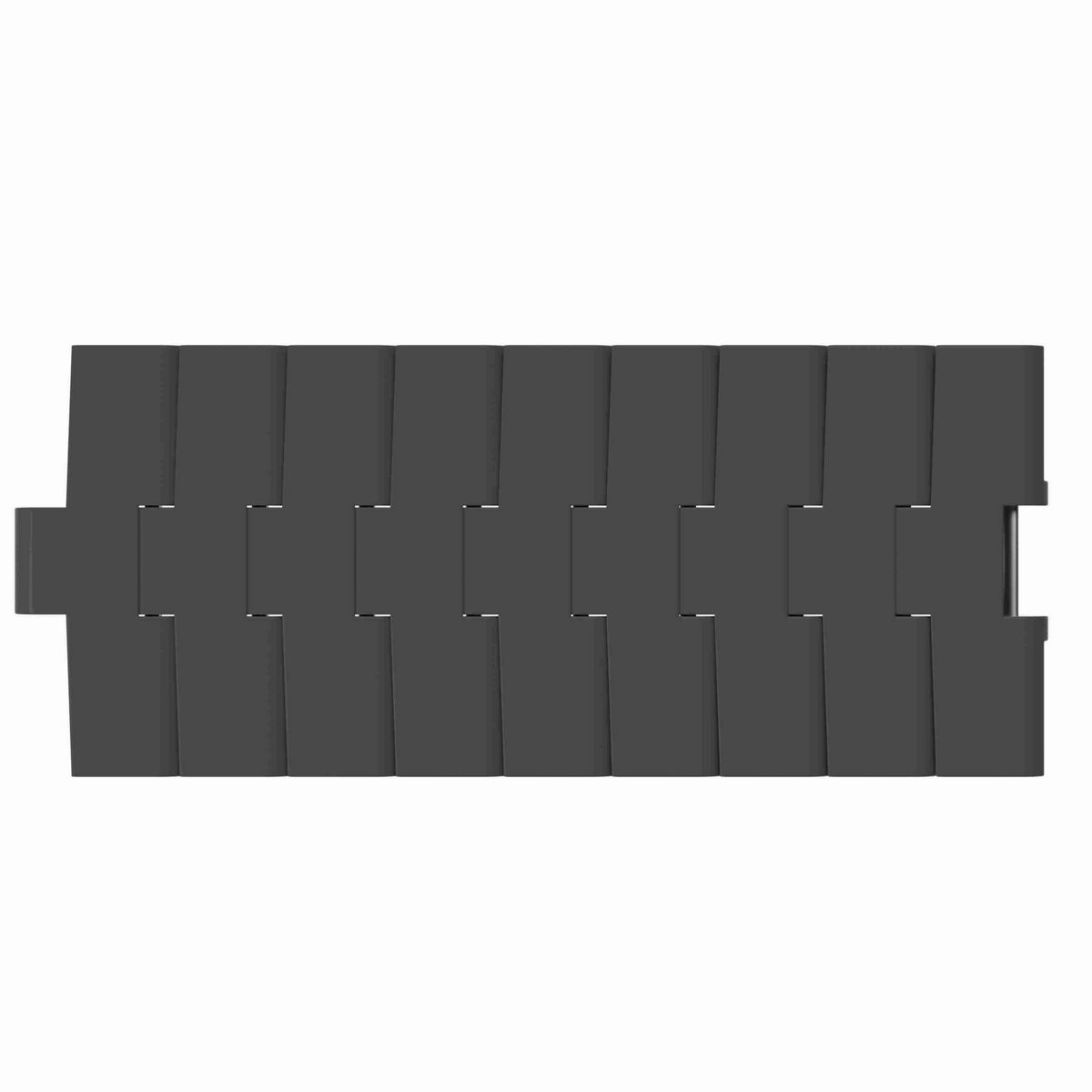 Rexnord 882TAB Side-flexing , Material: Black Cut Resistant, Width: 6in, Pitch: 1.5in - 10198755