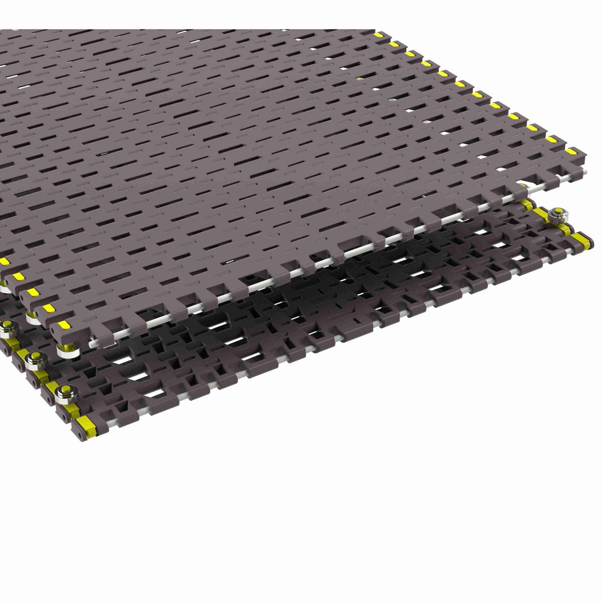 Rexnord 7956B Side-flexing Flush Grid, Material: Brown High Performance, Width: 24in, Pitch: 1.25in - 10324710