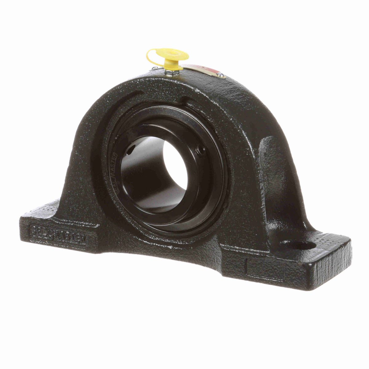 Sealmaster Mounted Cast Iron Two Bolt Low Base Pillow Block Ball Bearing - 52100 Bearing Steel, Black Oxided - Setscrew Lock - NPL-28
