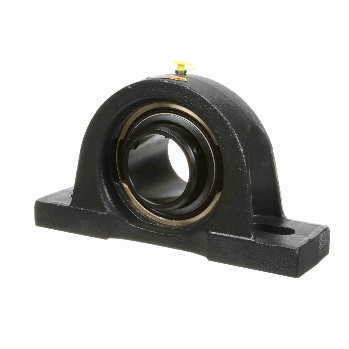 Sealmaster Mounted Cast Iron Two Bolt Pillow Block Ball Bearing - 52100 Bearing Steel, Black Oxided - Double Setscrew Lock - EMPD-47