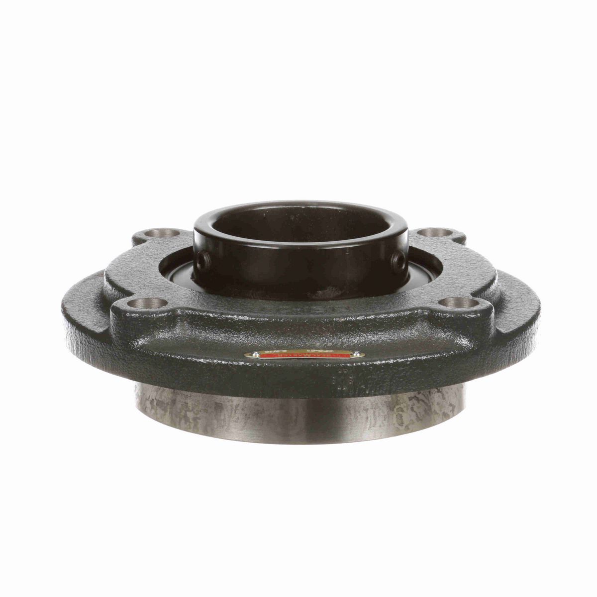 Sealmaster Mounted Cast Iron Flange Cartridge Ball Bearing - 52100 Bearing Steel, Black Oxided - Setscrew Lock - SFC-51