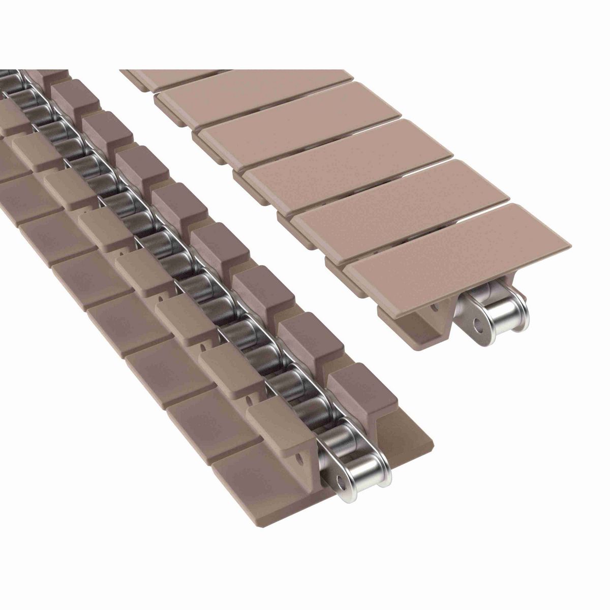 Rexnord 863TAB Straight Running Solid Top, Material: Tan Low Friction, Width: 4.5in, Pitch: 0.75in - LF863T-K4.5