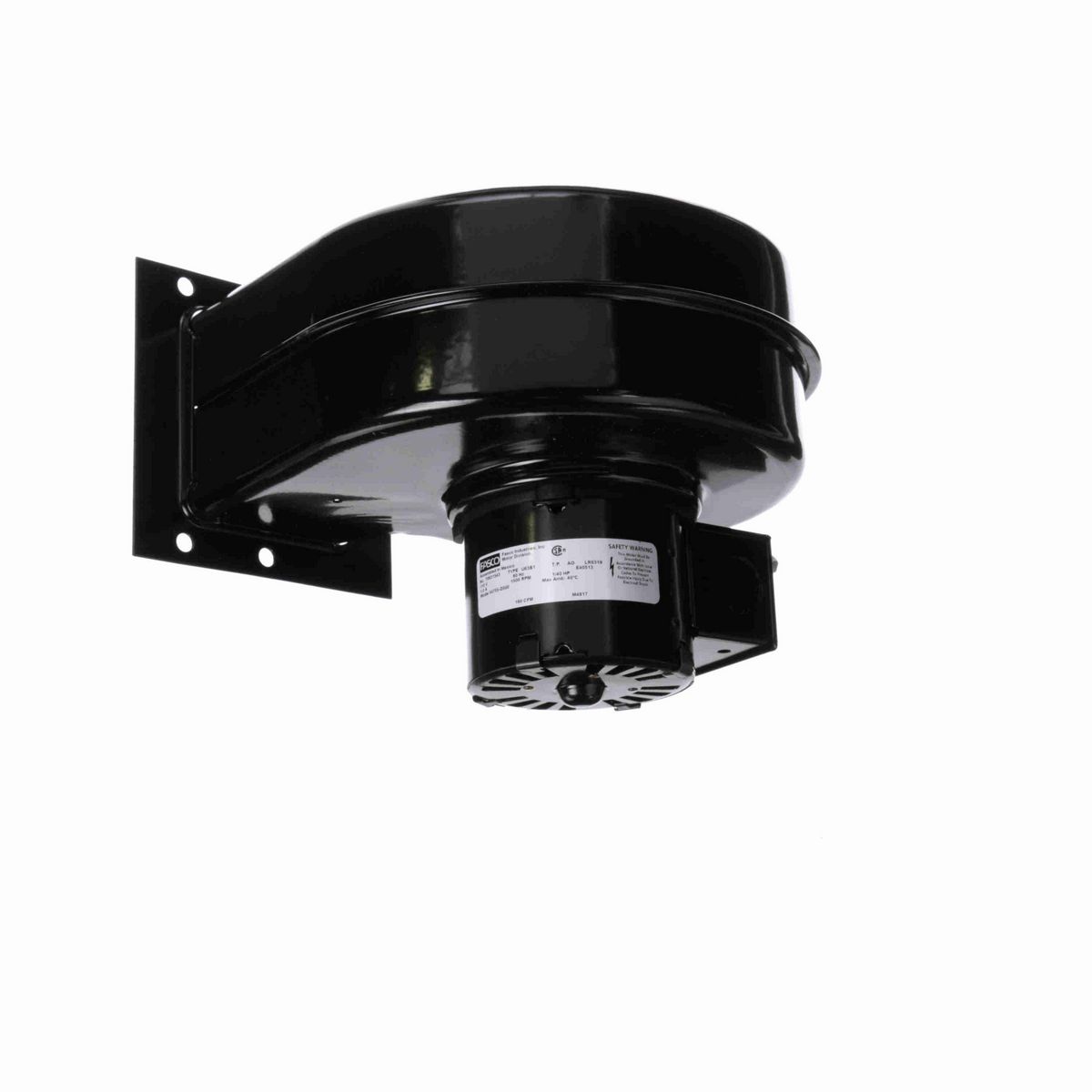 FASCO Rectangular Outlet Shaded Pole Centrifugal Blower, 115 Volts, Flange: Yes - 50755-D500