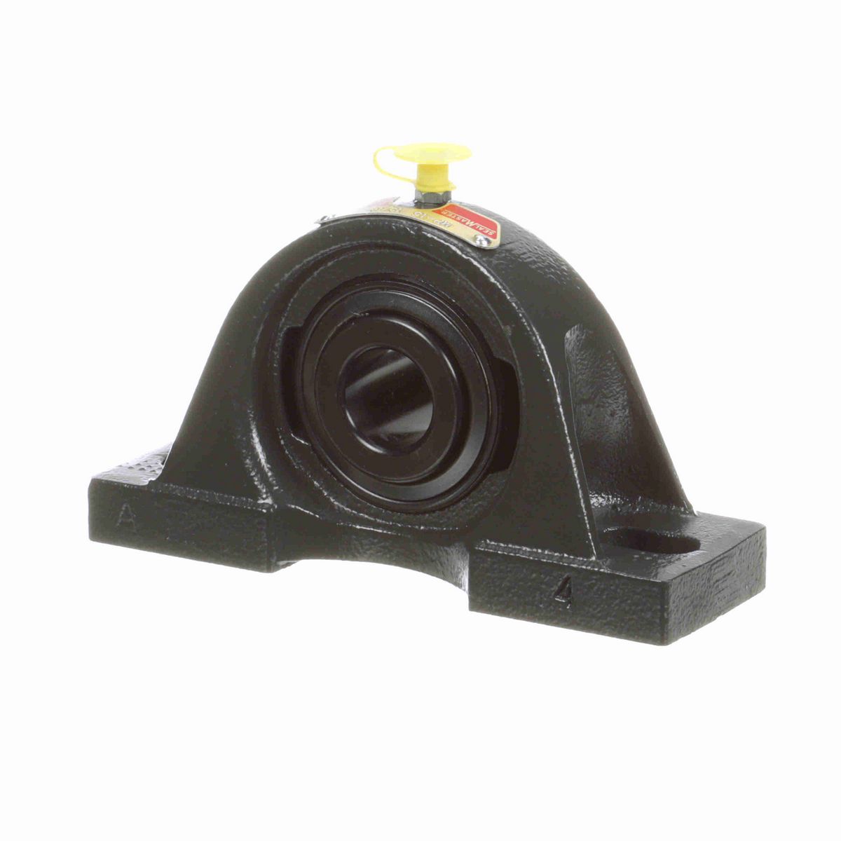 Sealmaster Mounted Cast Iron Two Bolt Pillow Block Ball Bearing - 52100 Bearing Steel, Black Oxided - Setscrew Lock - MP-15