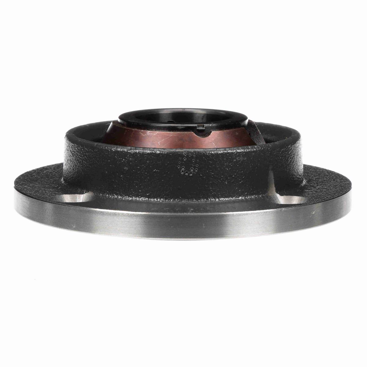 Sealmaster Mounted Cast Iron Flange Cartridge Ball Bearing - 52100 Bearing Steel, Black Oxided - Setscrew Lock - PVR-1128