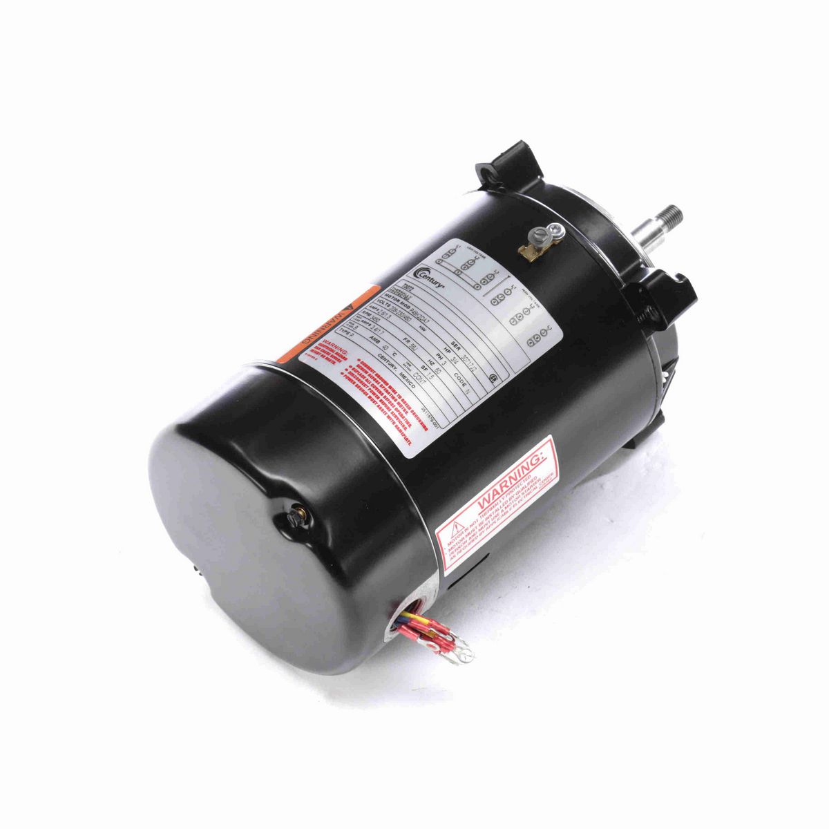 Century Pool Pump Motor, 3/4 HP, 3 Ph, 60 Hz, 208-230/460 V, 3600 RPM, 56J Frame, ODP - T3072