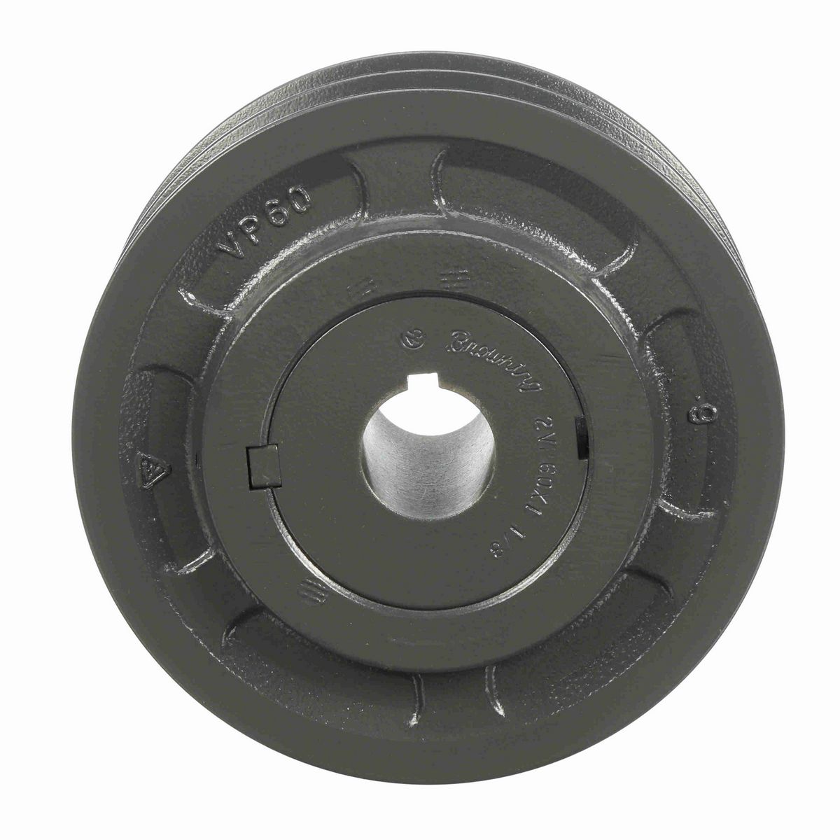 Browning 2 Groove Cast Iron Finish Bore FHP Variable Pitch Sheave - 2VP60X 1 3/8