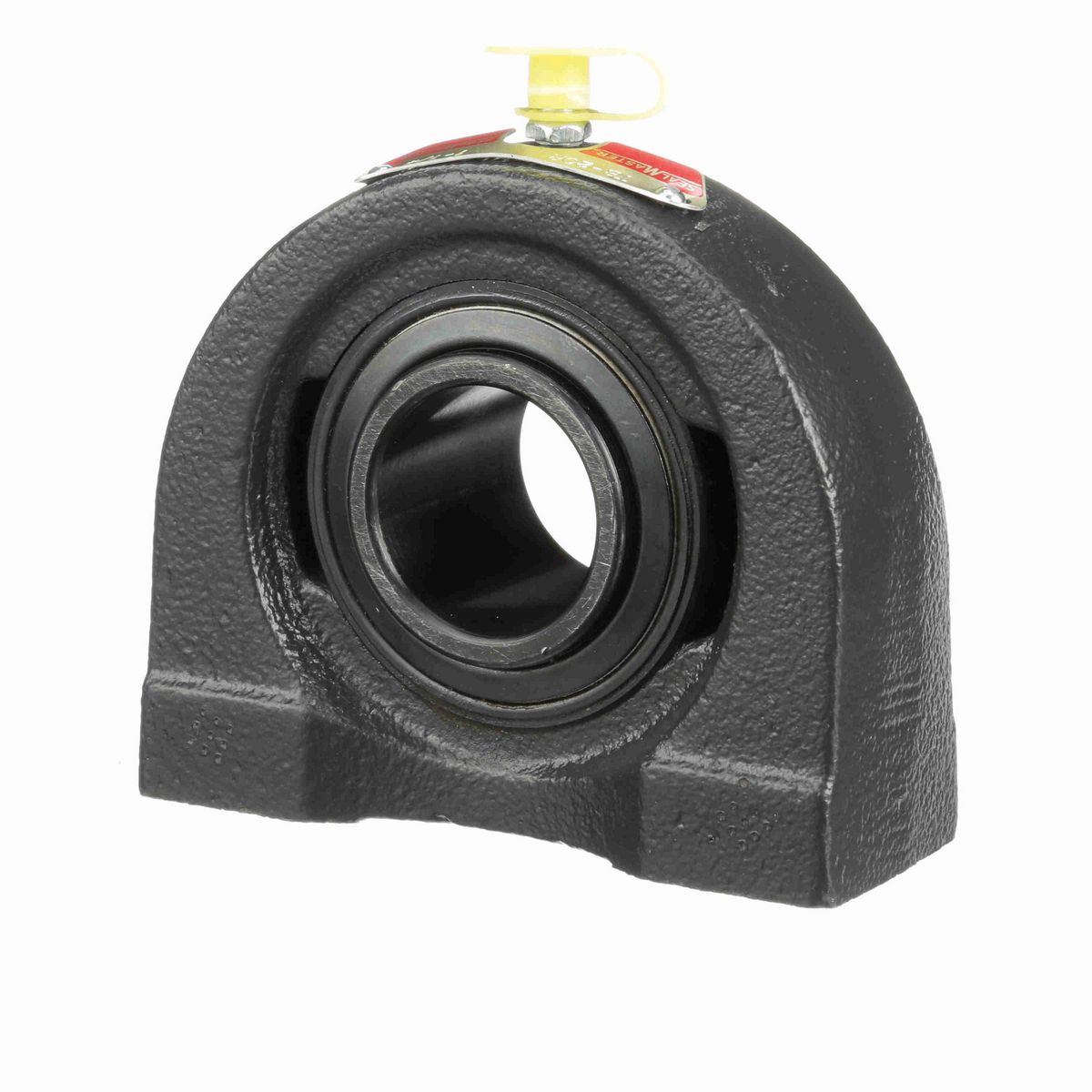 Sealmaster Mounted Cast Iron Tapped Base Pillow Block Ball Bearing - 52100 Bearing Steel, Black Oxided - Setscrew Lock - TB-20R