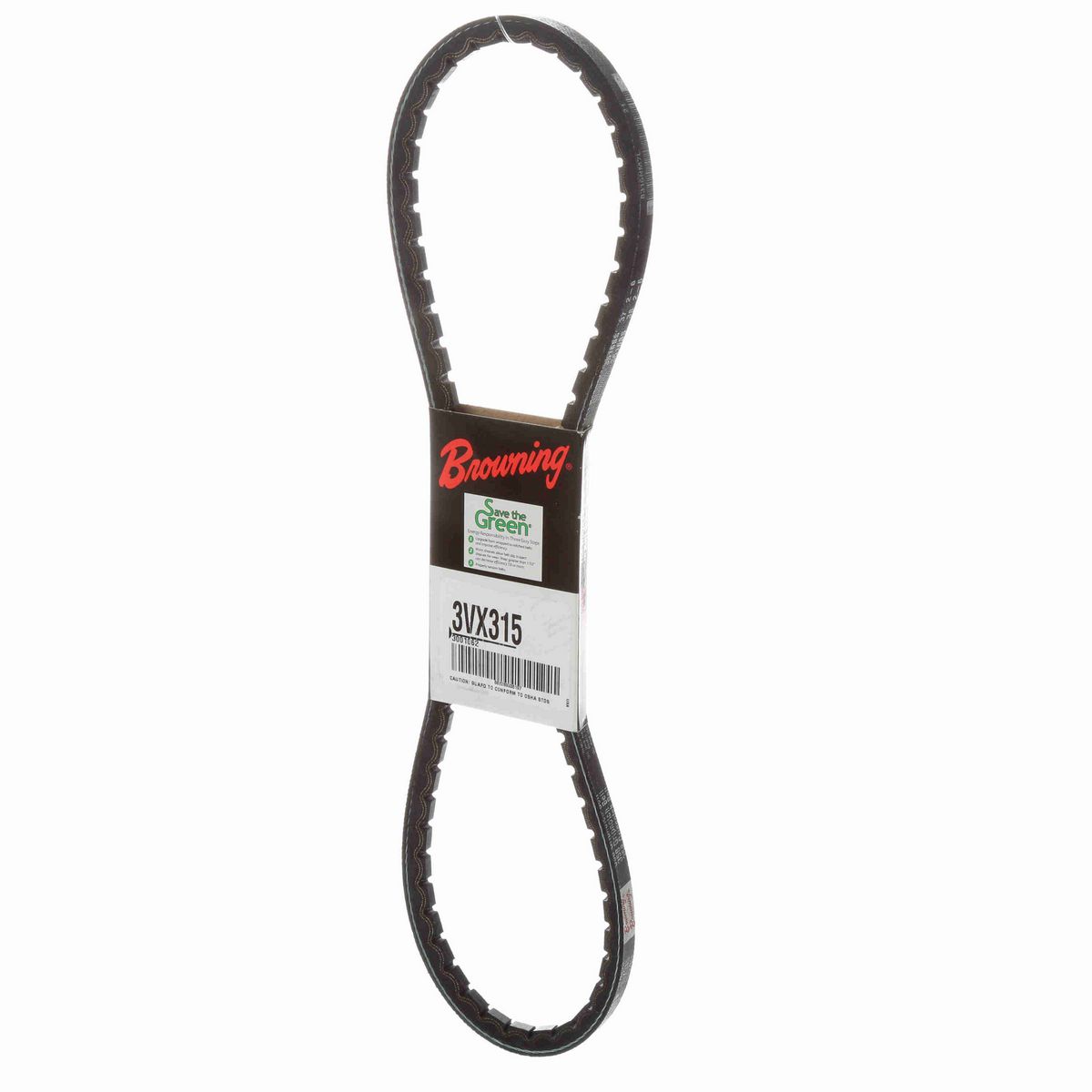 Browning EPDM Notched Belt 98% Efficient - 3VX315