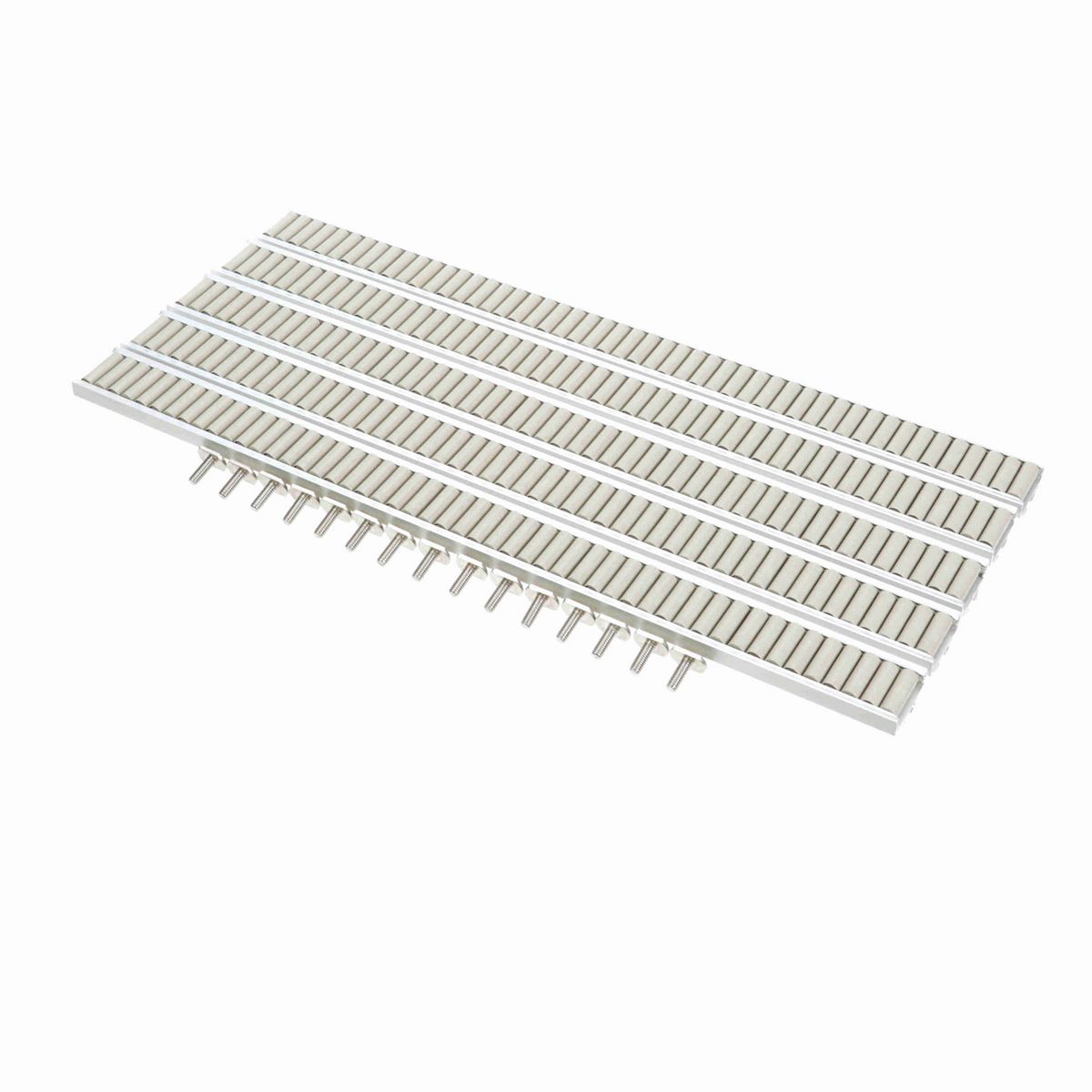 System Plast Speedroll: 0.86"W X 1.9"H X 24"L Gray Aluminum - VG-688H-1.4-02