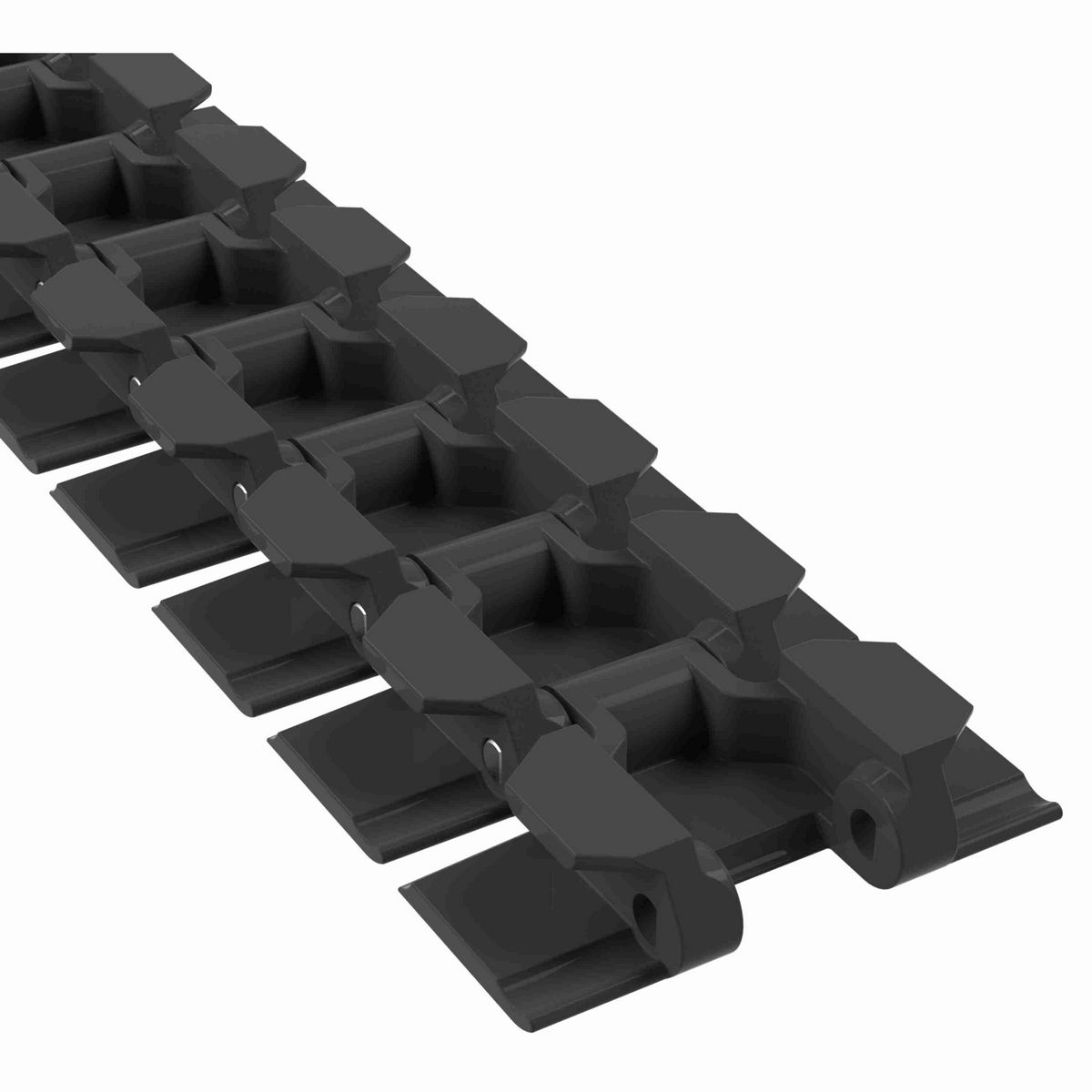 Rexnord 880TAB Side-flexing Solid Top, Material: Black Melt Resistant, Width: 3.25in, Pitch: 1.5in - MR880TK3.25