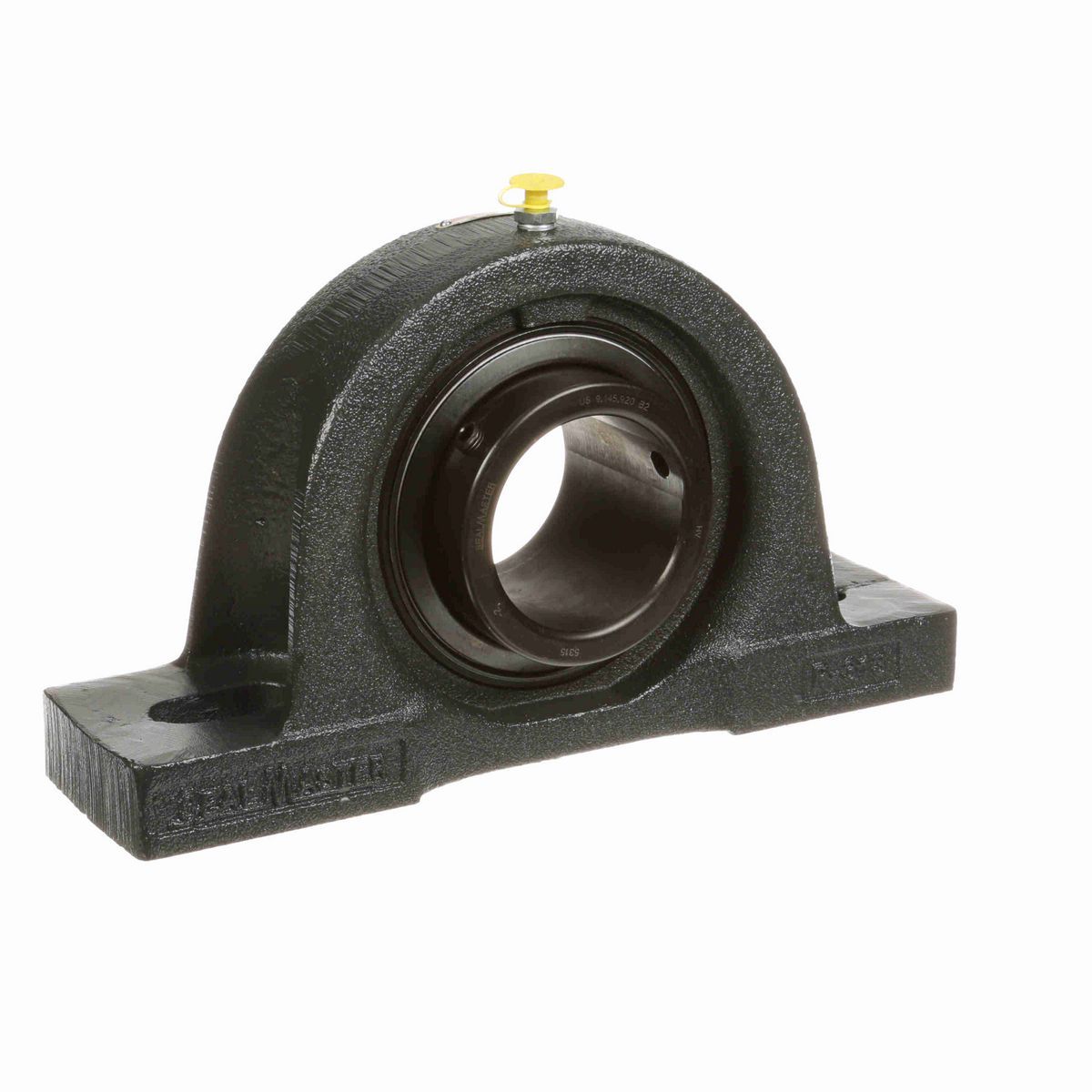 Sealmaster Mounted Cast Iron Two Bolt Pillow Block Ball Bearing - 52100 Bearing Steel, Black Oxided - Setscrew Lock - MP-315