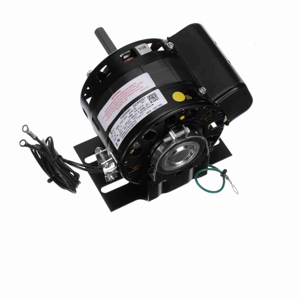 Century OEM Replacement Motor, 1/6 HP, 1 Ph, 60/50 Hz, 230 V, 1400/1625 RPM, 1 Speed, 42 Frame, OPEN - OCP0251