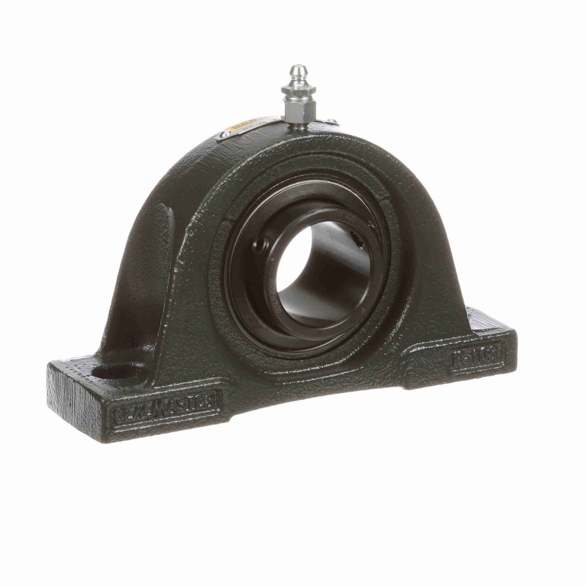 Sealmaster Mounted Cast Iron Two Bolt Pillow Block Ball Bearing - 52100 Bearing Steel, Black Oxided - Setscrew Lock - High Temperature - NP-23 VL