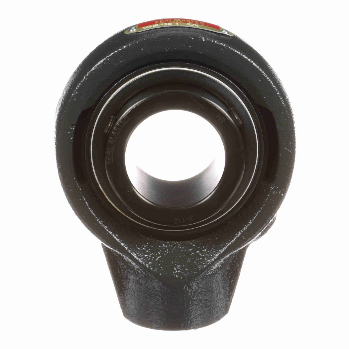 Sealmaster Mounted Cast Iron Hanger Unit Ball Bearing - 52100 Bearing Steel, Black Oxided - Setscrew Lock - SCHB-28