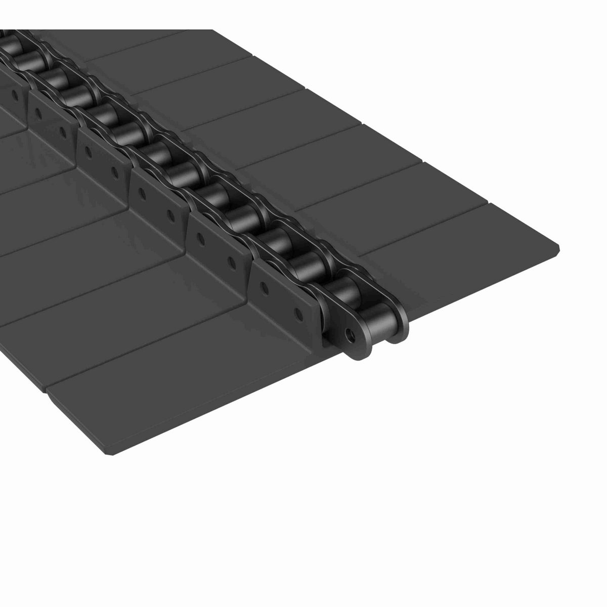 Rexnord 963 Straight Running Solid Top, Material: Black Wear Resistant, Width: 7.5in, Pitch: 1.5in - 81405204