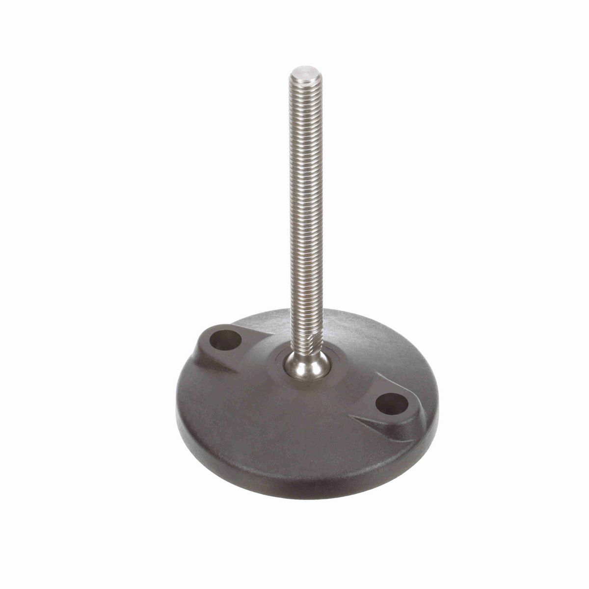 System Plast Articulating Plastic Leveler; Series: VG-511, Base Diameter: 4, Spindle Length: 4.6-in, Thread: 1/2-13 - VG-511-02-S12-L5