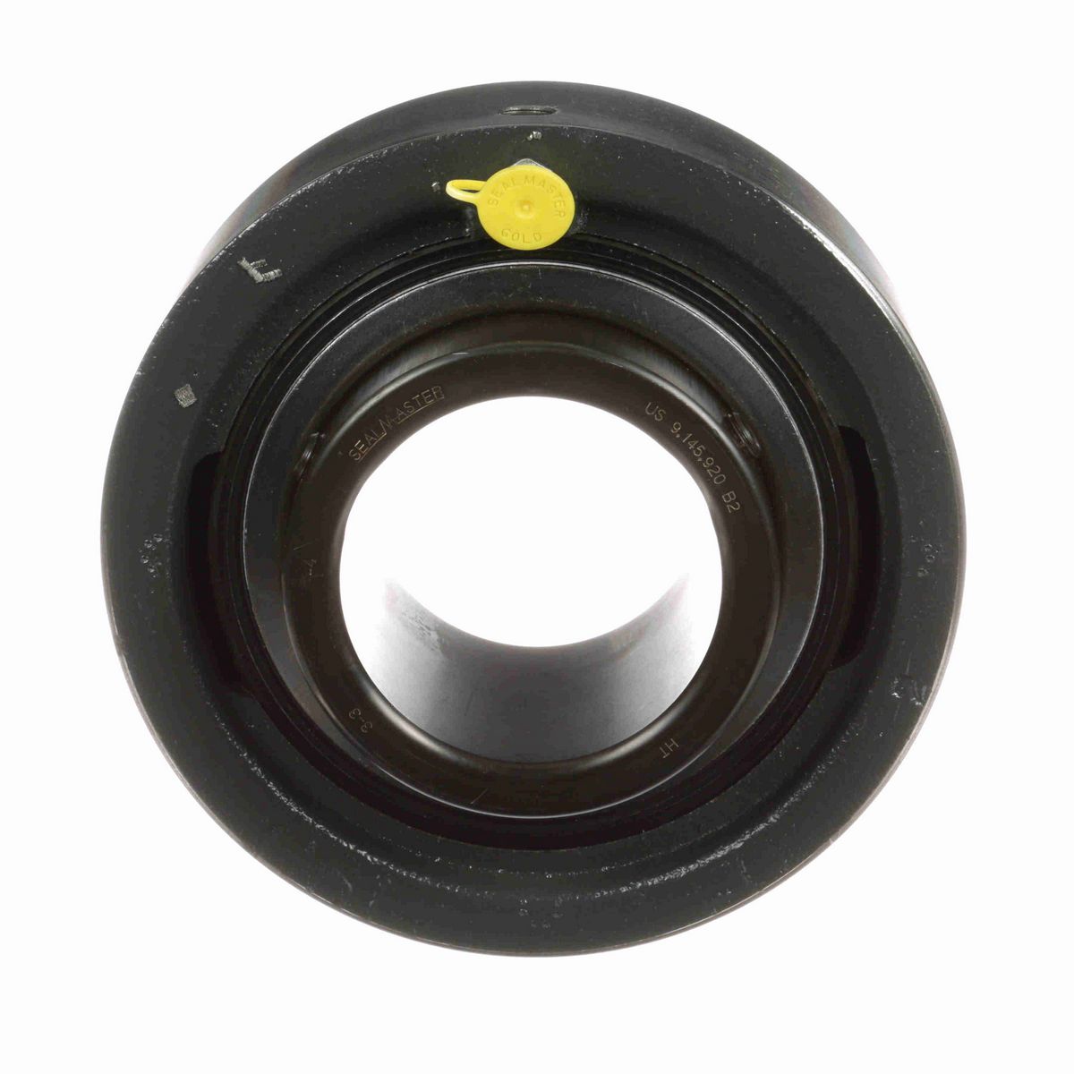 Sealmaster Mounted Cast Iron Cylindrical Cartridge Ball Bearing - 52100 Bearing Steel, Black Oxided - Setscrew Lock - MSC-48