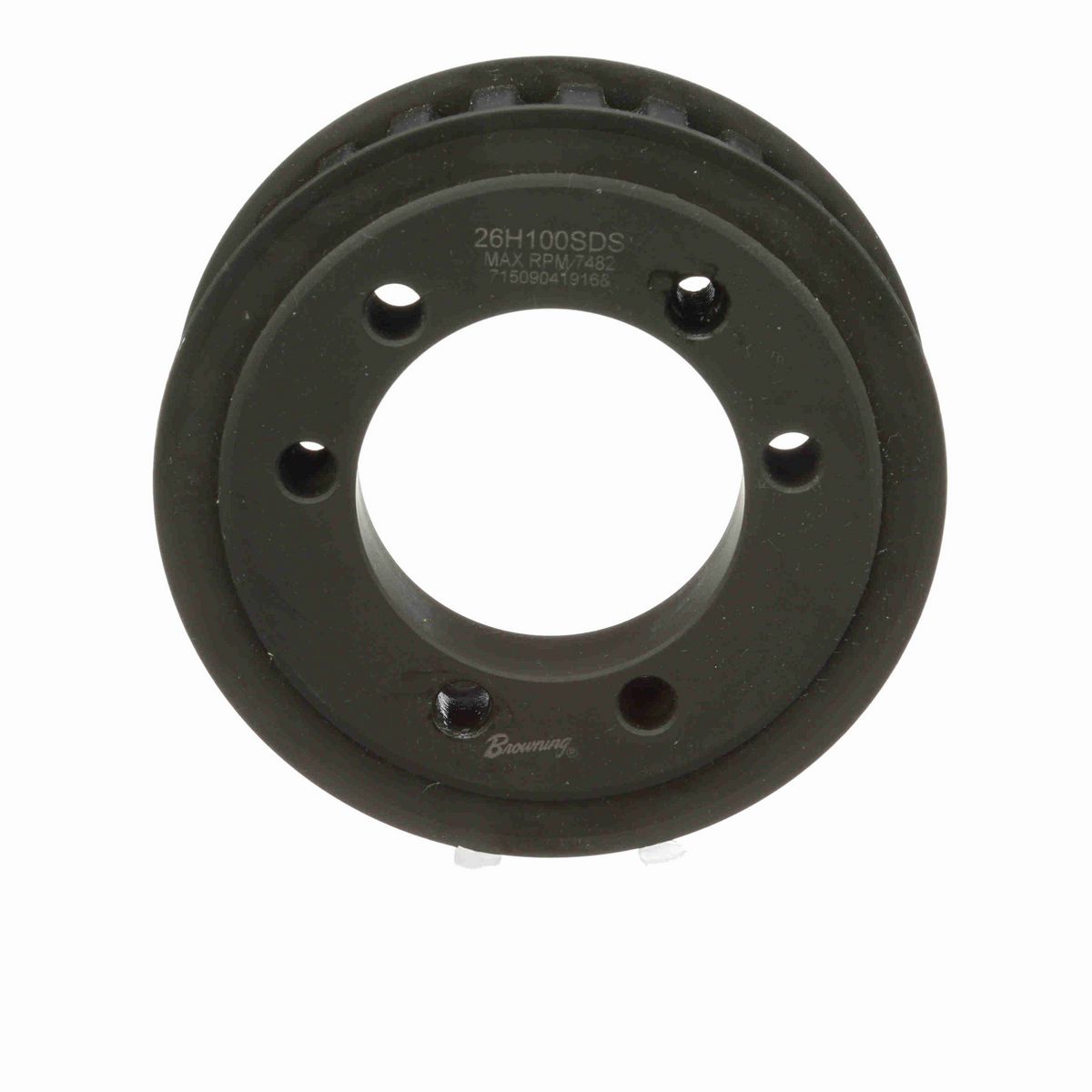 Browning Steel Bushed Bore Gearbelt Pulley - 26H100SDS