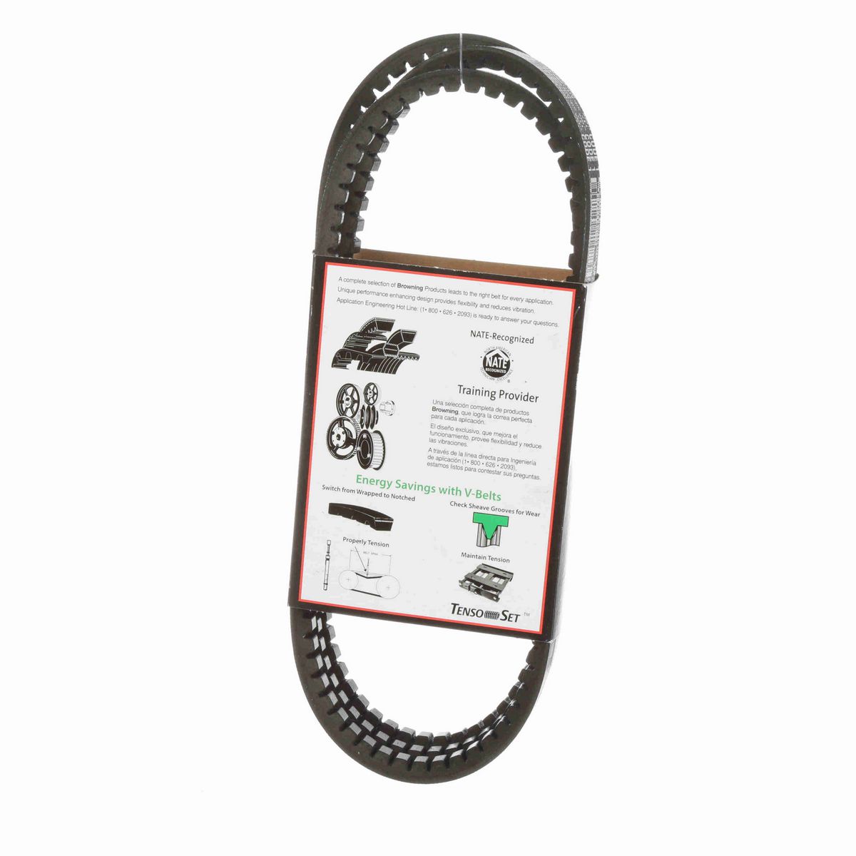 Browning EPDM Notched Belt 98% Efficient - AX85