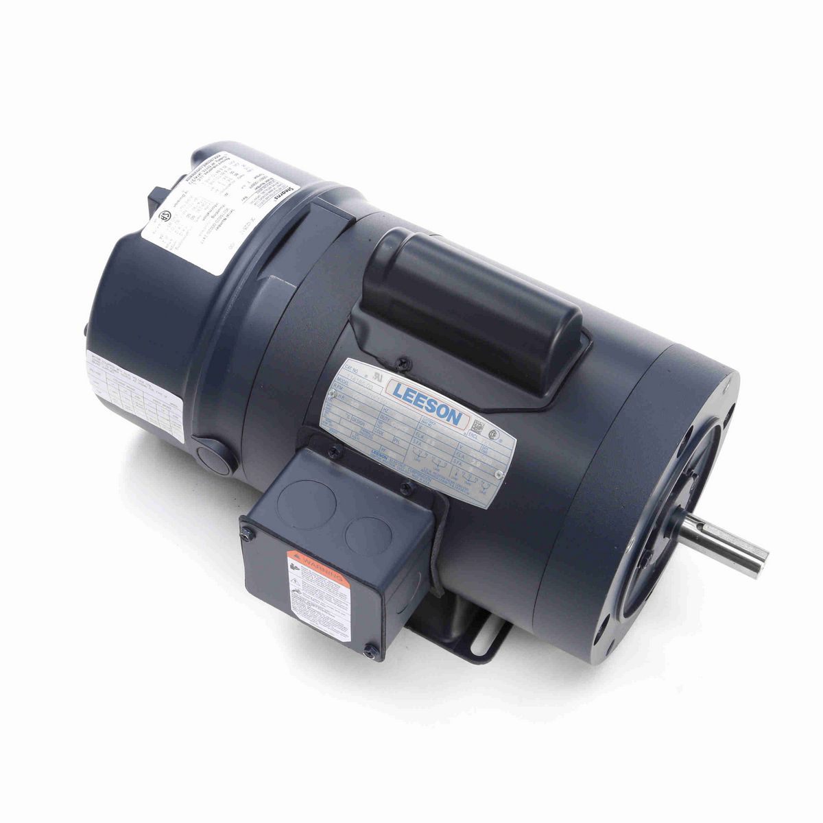 LEESON Brake Motor, 0.33 HP, 1 Ph, 60 Hz, 115/230 V, 1800 RPM, 56C Frame, TENV - 114165.00