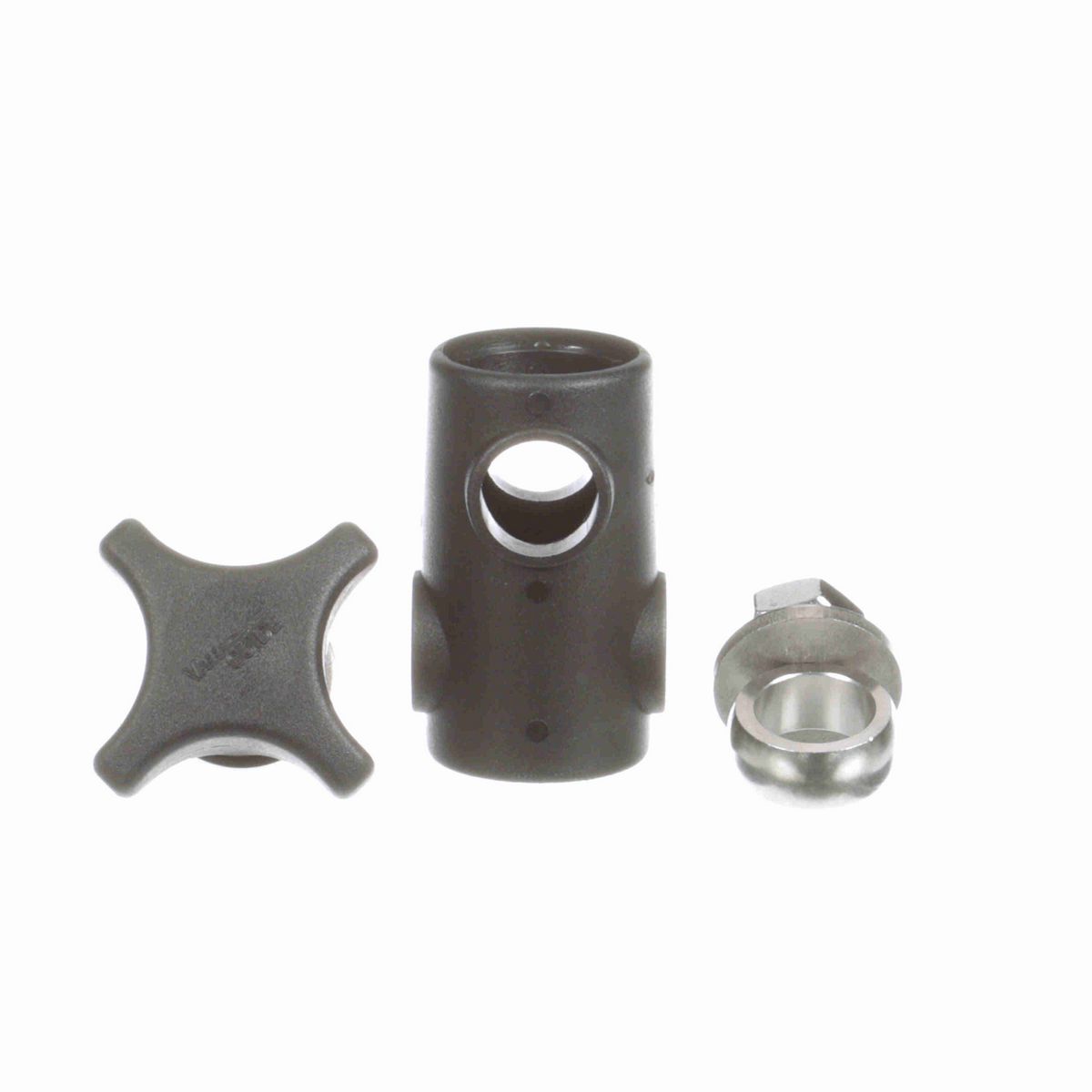 System Plast Cross Block for 1/2-in round x 5/8-in round w/ 1 Knob and 1 Nut - VG-621NK-12-58