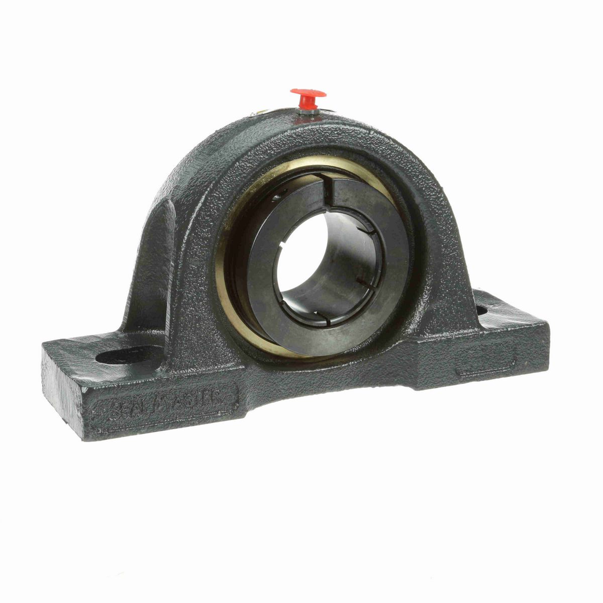 Sealmaster Mounted Cast Iron Two Bolt Pillow Block Ball Bearing - 52100 Bearing Steel, Black Oxided - Concentric Lock - ENP-39TC CXU