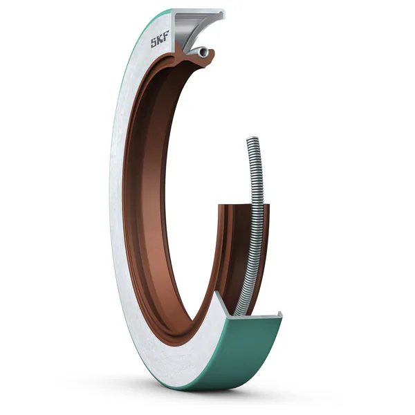 Манжетное уплотнение с металлическим корпусом, кромкой SKF Wave и вспомогательной контактной кромкой, для жидкой или пластичной смазки, дюймовые размеры SKF 16120