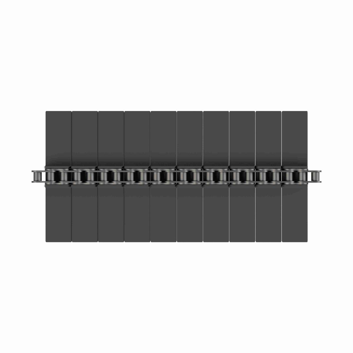 Rexnord 963 Straight Running Solid Top, Material: Black Wear Resistant, Width: 7.5in, Pitch: 1.5in - 81405204